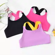 Teens Girls Sports Bra Crossback Training Bras Yoga Bra Comfort Crop Top 5-13Y