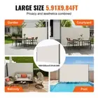 Retractable Side Awning Outdoor Privacy Screen Waterproof Patio Balcony Divider