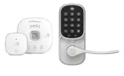 MyQ YALE / LiftMaster LMLEVPACK-SN Smart Lock Lever Satin Nickel Finish