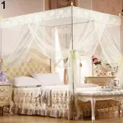 Romantic Princess Lace Canopy Mosquito Net No Frame For Twin Full Queen King Bed