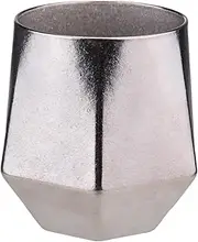 Ti Coffee Mug, 240ml/8.4oz Lightweight Double Layer Ti Vacuum Anti Scald Hexagonal Water Tea Cup for Outdoor Hiking Backpacking (Ice Flower)