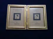 Jennifer Moore Picture Double Frame Gold Tone 5'' by 7''