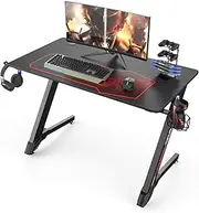 [EUREKA ERGONOMIC] 43" Small Gaming Desk - Black