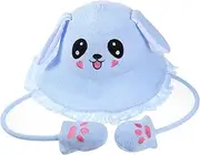 [CATIEBYE] 1Pc Rabbit Ears Shaped Sun Hat for UV Protection Beach Cap Lightweight Breathable Summer Hat for Boys for Outdoor Fun and Sun Safety Blue