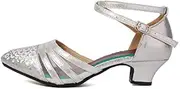 [DKZSYIM] Women's Latin Dance Shoes Ballroom Salsa Wedding Performance Dance Shoes,Model DYX302