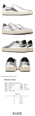 Common Projects Retro Low Sneakers Silver/Black 2221 0509 48953235