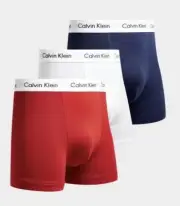 Calvin Klein Underwear 3-Pack Trunks Waistband Briefs RRP$100 Cotton Stretch XL