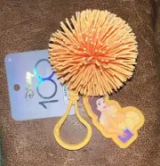 Koosh Disney Princess Belle Beauty & The Beast Keychain Collectible Clip NWT