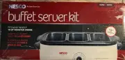 Nesco Buffet Server Chafing Warmer Pans for 18 Quart Nesco Roaster
