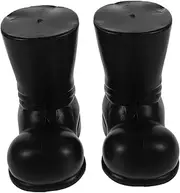 Kisangel 2pcs Miniature Santa Boots for Crafts Festive Holiday Decorations for Parties Charming Table Centerpieces Fun Photo Props Essential Santa Claus Decor for Dollhouse Display