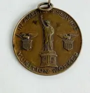 WWI In America's service Munition worker bronze medal C.G. Smith Collingdale PA