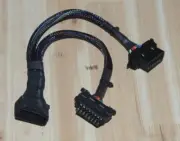 Original line obd2 one two conversion / extension car computer connection plug