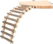 ibasenice 1Set Hamster Climbing Ladder Platform Durable Bite Resistant for Pets for Chinchillas Rats and Dwarf Rabbits Enhances Pet Comfort and Living Space