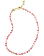 Savvy Cie 18K Plated Silver Anklet