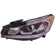 Headlight For 2017 Honda Accord Hybrid CAPA Certified Left Driver Halogen Lamp (for: Honda)