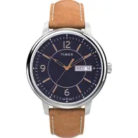 在飛比找PChome24h購物優惠-【TIMEX】天美時 風格系列 日期星期顯示 細緻紳士手錶 