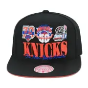 Mitchell & Ness New York Knicks NBA Reframe Retro Snapback Cap Hat - Black