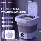 8L Portable Small Foldable Mini Washing Machine with Spin Dryer For Household