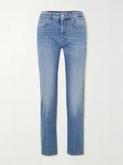 [Stella McCartney] Stella McCartney - Mid-rise Straight-leg Jeans - Blue - 24 24 Blue