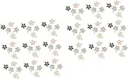 [SEWOART] 2sets Diy Charm Pendant Cherry Blossom Pendant Charm for Jewelry Making Necklace Bracelet Earrings 50pcs*2