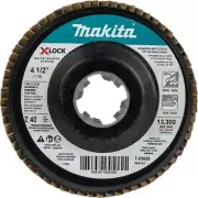 Makita X-LOCK 4-1/2 In. x 7/8 In. 40-Grit Type 27 Zirconia Angle Grinder Flap