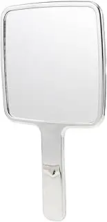 Baluue Handheld Vanity Mirror Small Hand Mirror Makeup Mirrors Travel Mirror Hair Cutting Ripple Hand Mirror Small Handheld Mirror Small Hand Held Mirror PVC Silver
