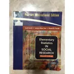 ELEMENTARY STATISTICS IN SOCIAL RESEARCH ELEVENTH EDITION 二手