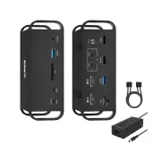 MacBook Pro Docking Station Dual Monitor with 2 HDMI 4K Display,14 in 2 USB C...