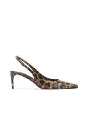 Dolce & Gabbana Leopard Print Slingback Pumps
