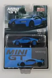 MINI GT BUGATTI CHIRON 1/64 DIECAST MODEL CAR PUR SPORT BLUE Chase