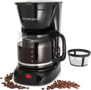 12 Cup Coffee Pot, Auto-Off & Reusable Filter, Large Drip Coffee Maker 12 Cup Bo