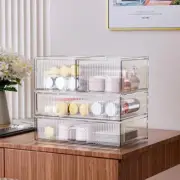 Clear Stackable Storage Drawers, Acrylic Drawers Makeup Organizer For Vanity, 1