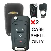 2x New Replacement Remote Key Fob Case For Chevy GMC - Shell Case Only