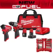 M12 FUEL 12-V Li-Ion Brushless Cordless Hammer Drill & Impact Driver Combo Kit