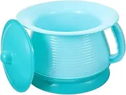 HOMOBABE Toilet Potty Toilet Seat for Urine Can Urine Bottle Pee Stickers Potty Round Toilet Seat Potty Training Stickers Boy Urinals Sky-Blue Plastic re-usable