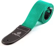 MAGMA Leathers 2" Soft-hand Polypropylene Guitar Strap with Leather Ends