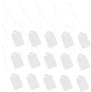 PLAFOPE 1000pcs Pre-Strung White Price Tags: Blank Writable Merchandise Tags - Retail Store Paper Labels for Jewelry Clothing Sale Supermarket Supplies
