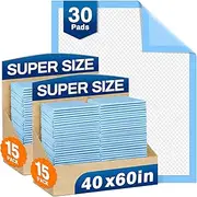 Bed Pads Disposable 40 x 60 Chucks Pads|Bed Pads Disposable Adult Extra Large|Super Absorbent Pads for Hospital Bed Patient Repositioning|Chucks Pads Disposable for Adults, Elderly, Pets [15 Pieces]
