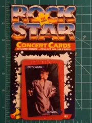 1985 ROCK STAR CONCERT CARDS SEALED UNOPENED WAX PACK PATTY SMYTH VERSION #1