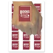 Books Are My Love Language Romance Temporary Tattoo Fake Body Art