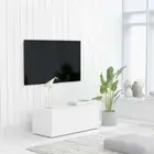 NNEVL TV Cabinet White 80x34x30 cm Chipboard