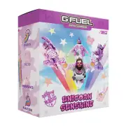 G Fuel Six Siege Unicorn Sunshine Collector's Box Tub Tall Shaker Cup 4 Doodlez
