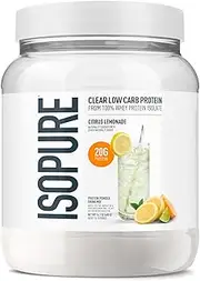 ISOPURE INFUSIONS, Refreshingly Light Fruit Flavored Whey Protein Isolate Powder, “Shake Vigorously & Infuses in a Minute”, Citrus Lemonade, 16 Servings