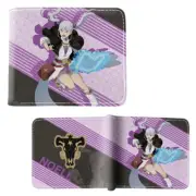 New Noelle Silva Style A BLACK CLOVER BiFold Wallet Burakku Kuroba Credit Card