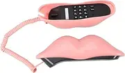 Vintage Red Lip Phone Creative Corded Home Decor Novelty Lip Shaped Telephone