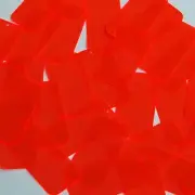Rectangle Vinyl Shape 1.5" Red Go Go Fluorescent Edge Glow