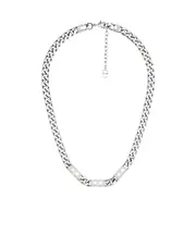 Cannage Chain Link Necklace One size White