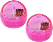 HAKIDZEL 2pcs Nail Drill Bit Cleaning Brush Set for Manicure Dust Nail Dust Brush