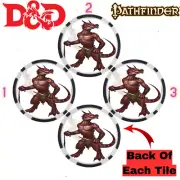 Kobold Tile Miniatures (3) - For Table Top RPG's Like D&D/Pathfinder