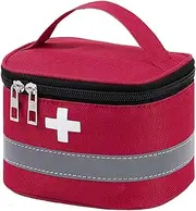 Medicine Bag - Portable First Responder Bag | Empty Carrying Case, Medication Storage Containers, Pill Bottle Travel Case for Home